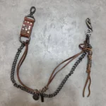 زنجیر شلوار چرم و متال مدل Biker Multi-Element